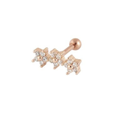 Rose Gold Triple Flower